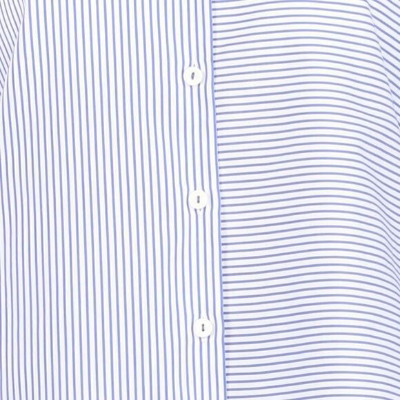 EUC‎ Hinson Wu Charlie Refined Cotton Stripe Check Shirt Style Midi Dress SMALL - Picture 4 of 10